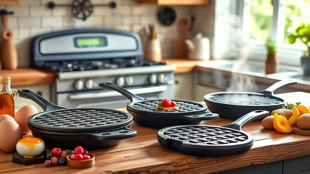 affordable stove waffle pan selection