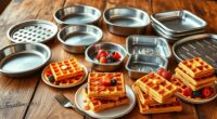 baking pans for waffle cakes