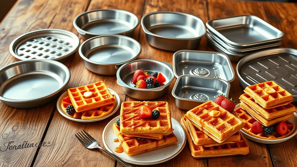 baking pans for waffle cakes