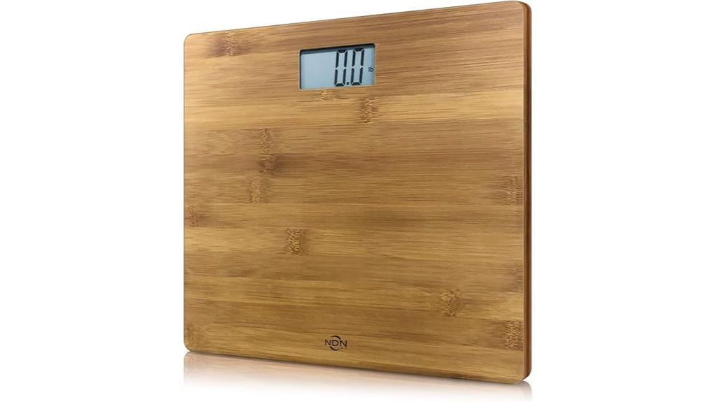 bamboo bathroom weight scale