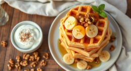 banana nut flavored waffles
