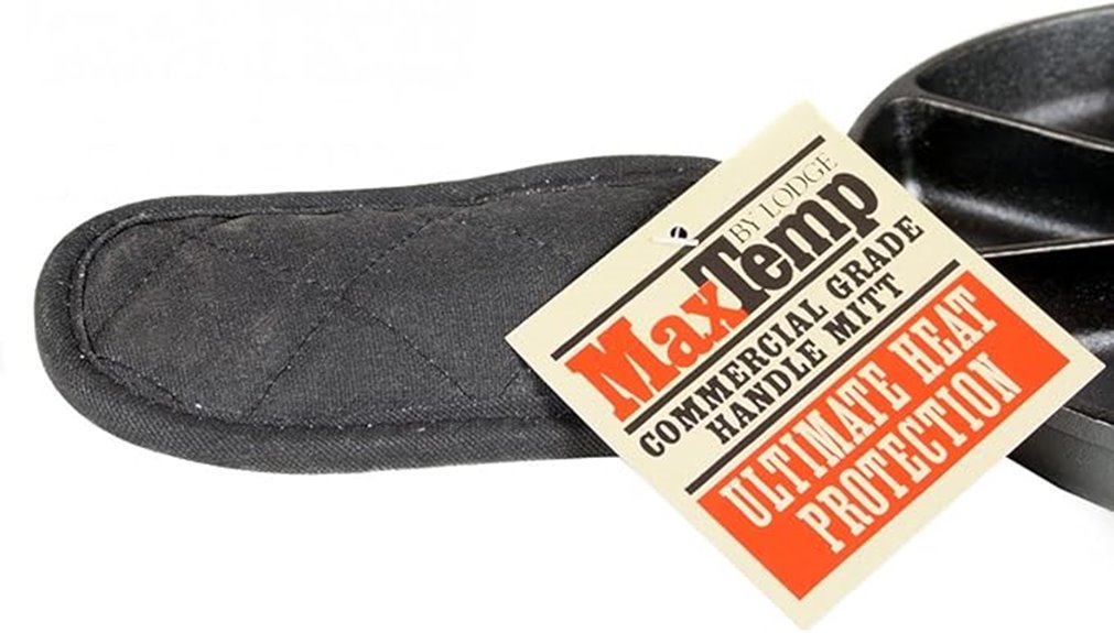 black temperature handling mitt