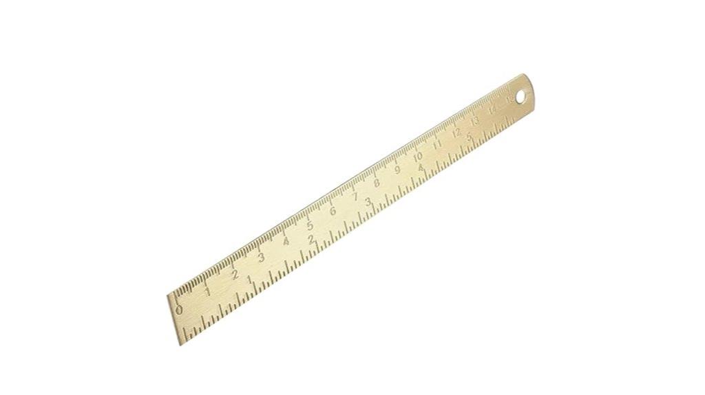 brass ruler 150mm length
