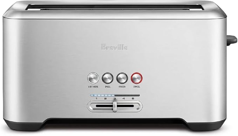 breville stainless steel toaster