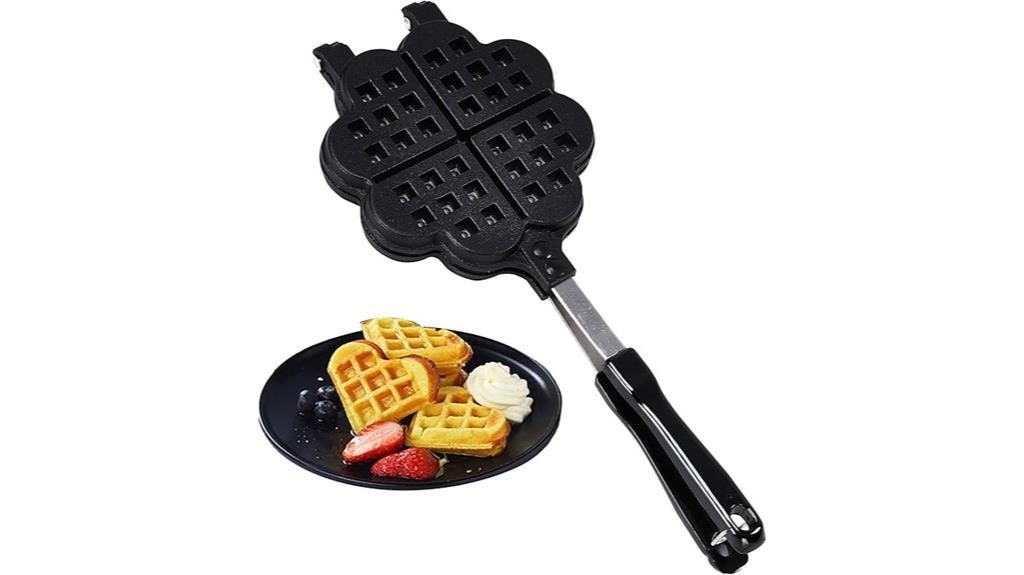 cast iron waffle maker