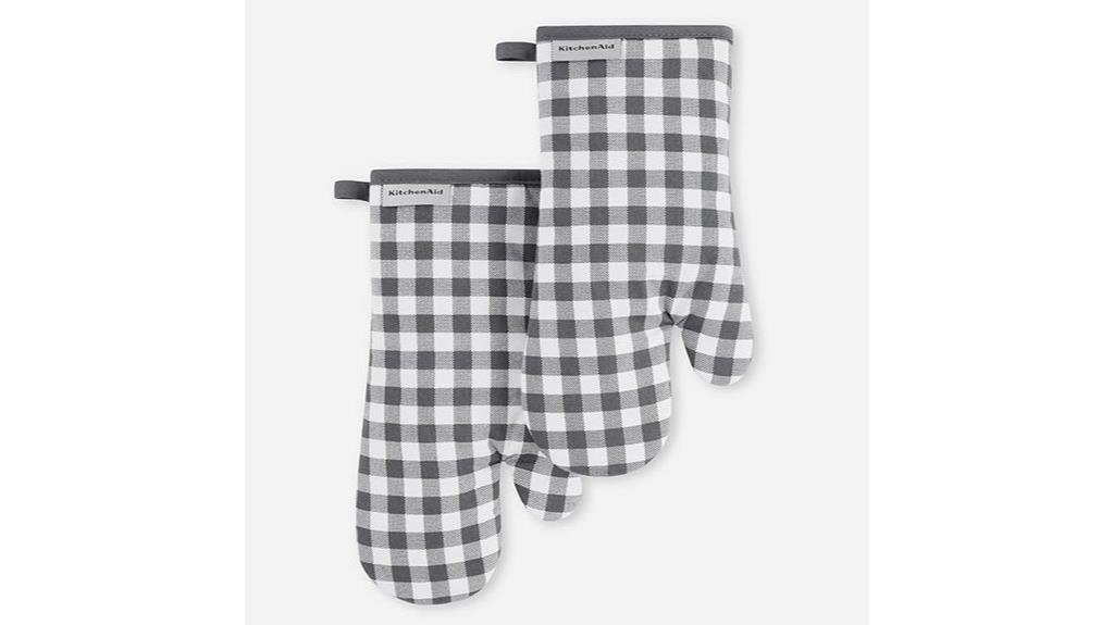 charcoal grey oven mitts