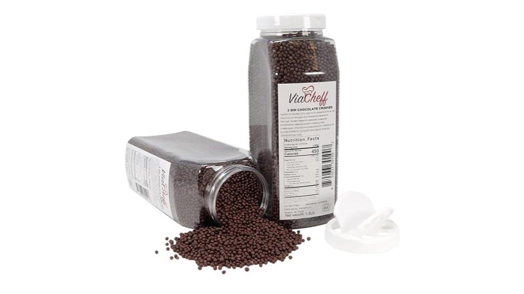 chocolate dessert topping shaker