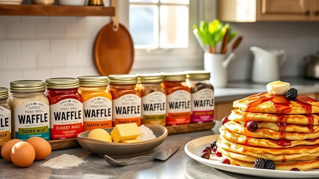 choosing waffle mix wisely