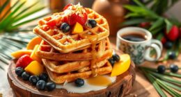coconut infused waffle recipe