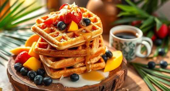 coconut infused waffle recipe