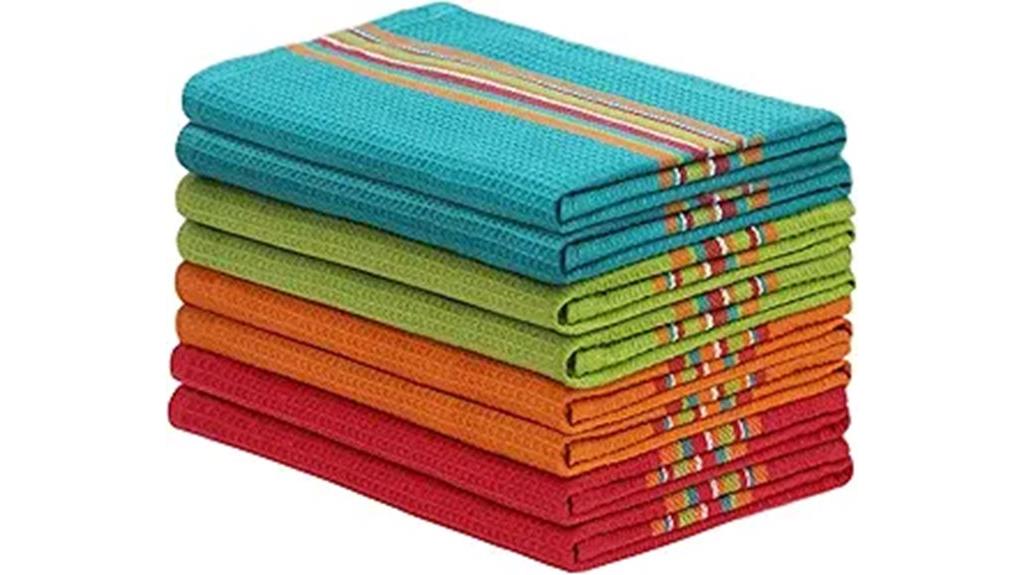 colorful kitchen towel set