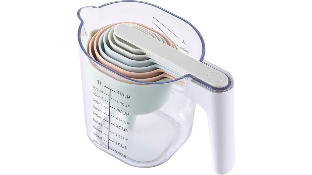 colorful nesting measuring cups