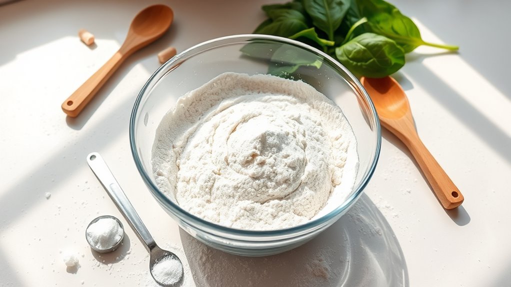 combine dry ingredients thoroughly