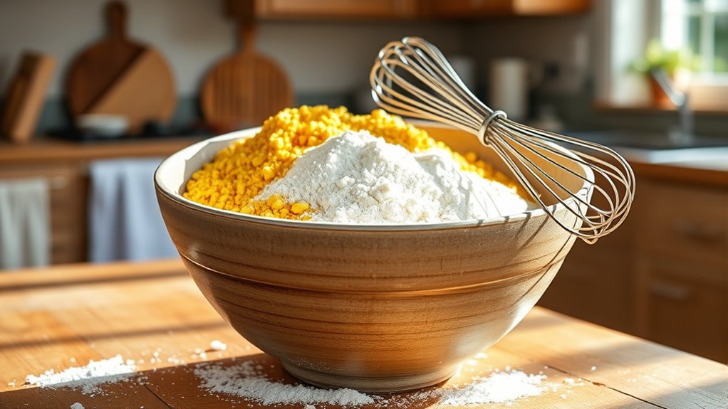 combine flour and spices