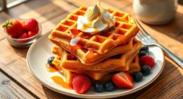cornmeal based waffle recipe