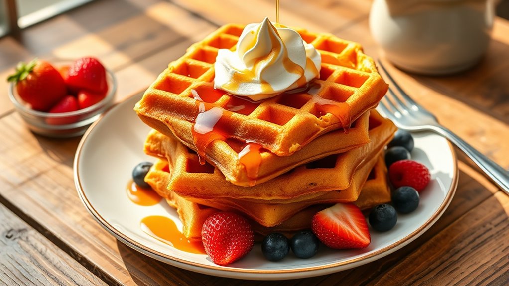 cornmeal based waffle recipe