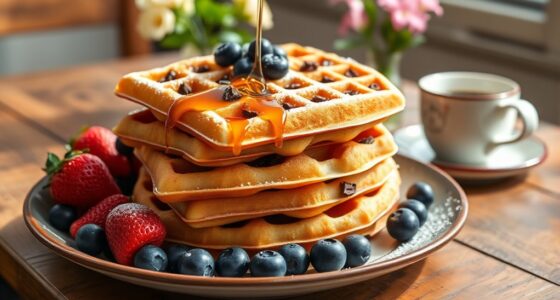 delicious chocolate chip waffles