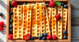 delicious disposable waffle sticks