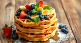 delicious fruit waffle toppings