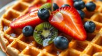 delicious fruit waffle toppings