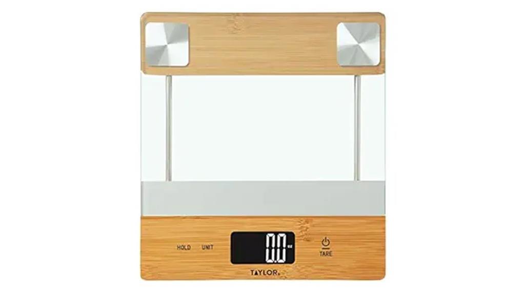 digital bamboo kitchen scale