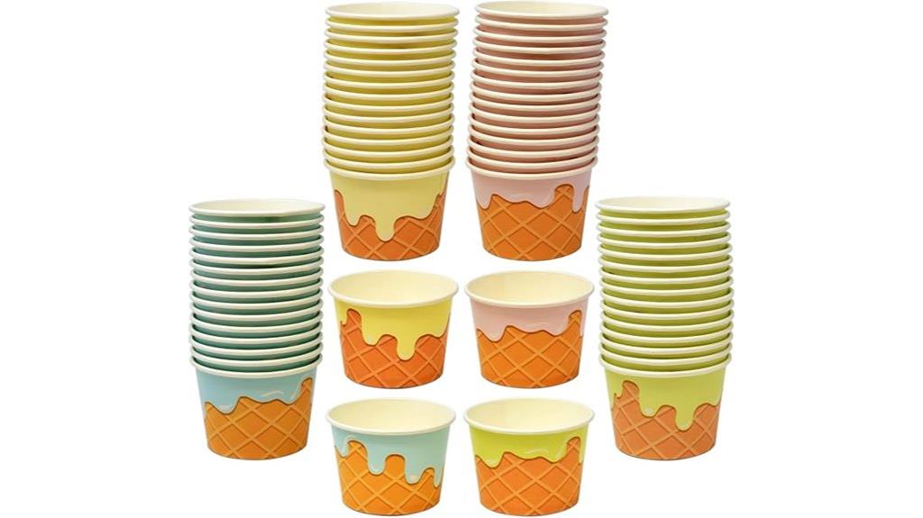 disposable ice cream cups
