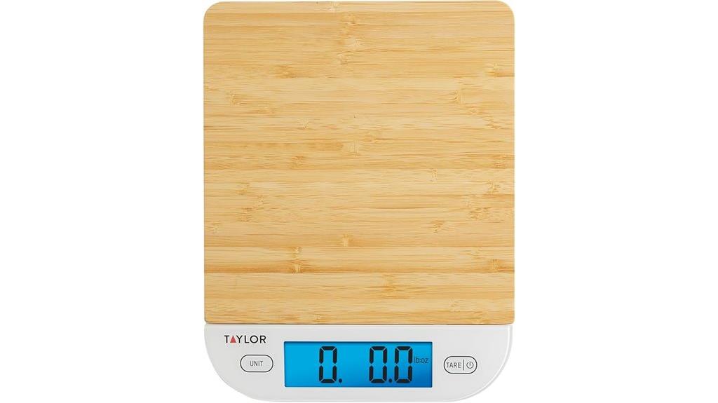 eco friendly bamboo kitchen scale
