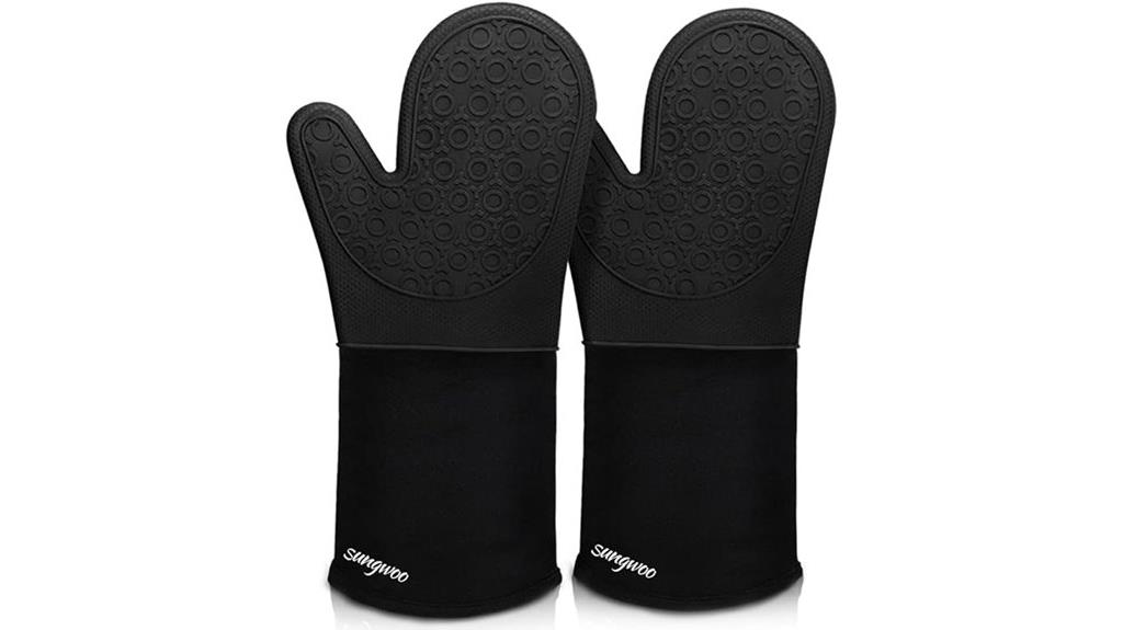 extra long silicone mitts
