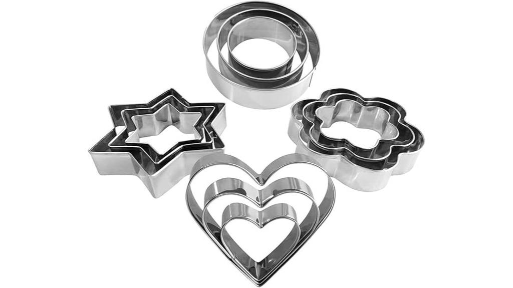 flower heart star cutters