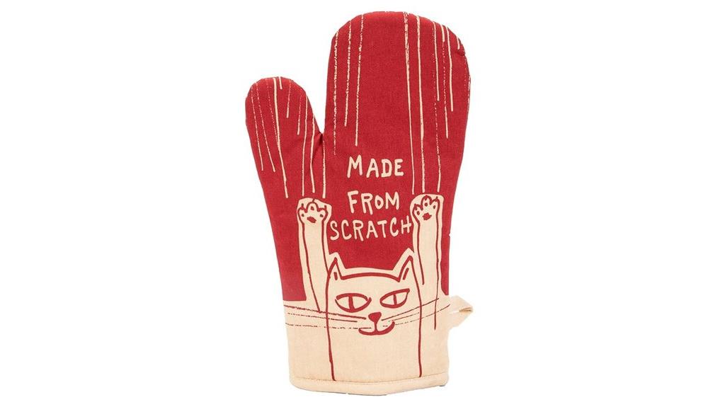 funny insulated oven mitt