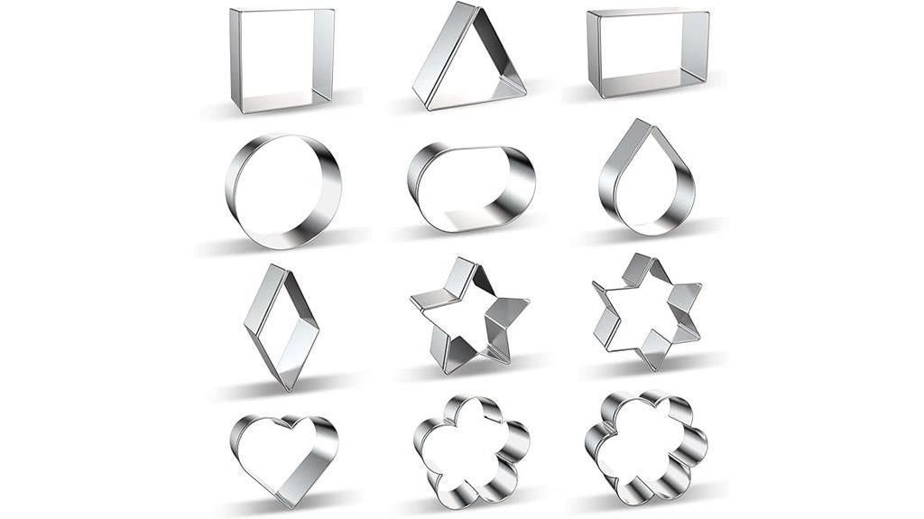 geometric cookie cutter set