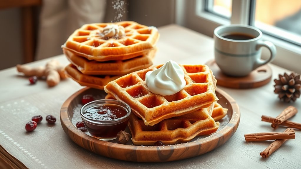 gingerbread flavored waffle recipe