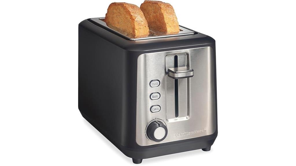 gourmet two slice toaster