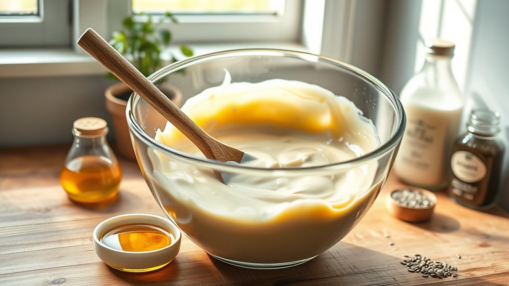gradually incorporate wet ingredients