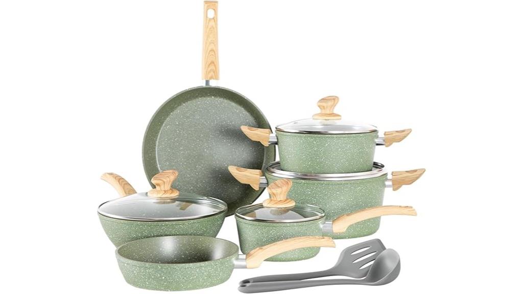 granite nonstick cookware set