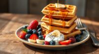 healthy breakfast waffle recipe