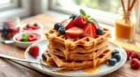 healthy waffles for diabetics