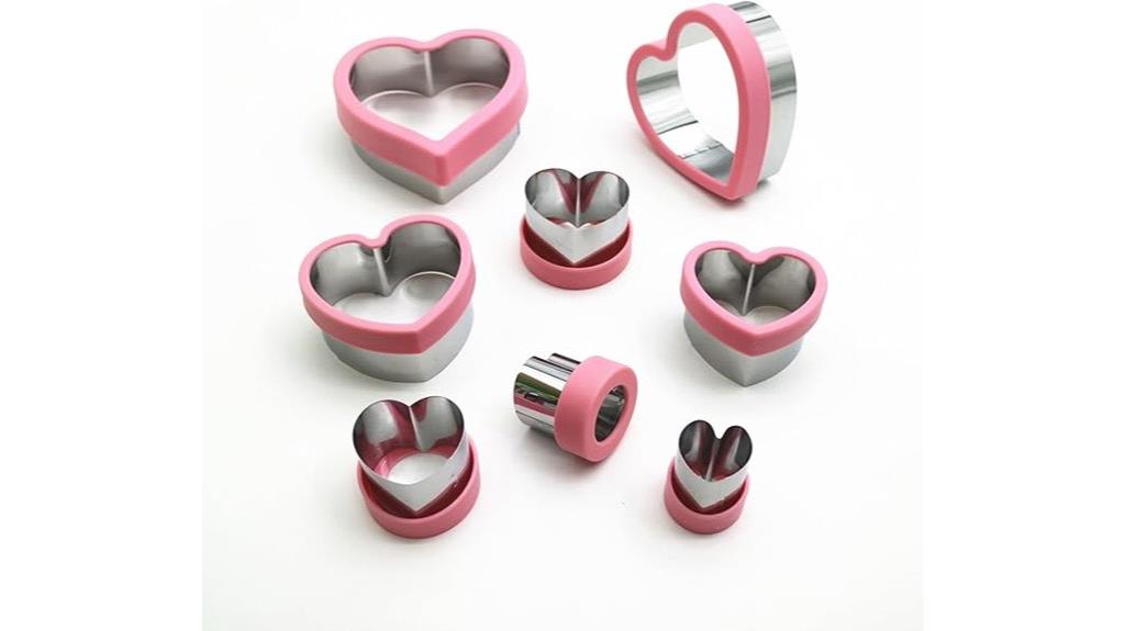heart shaped baking tools