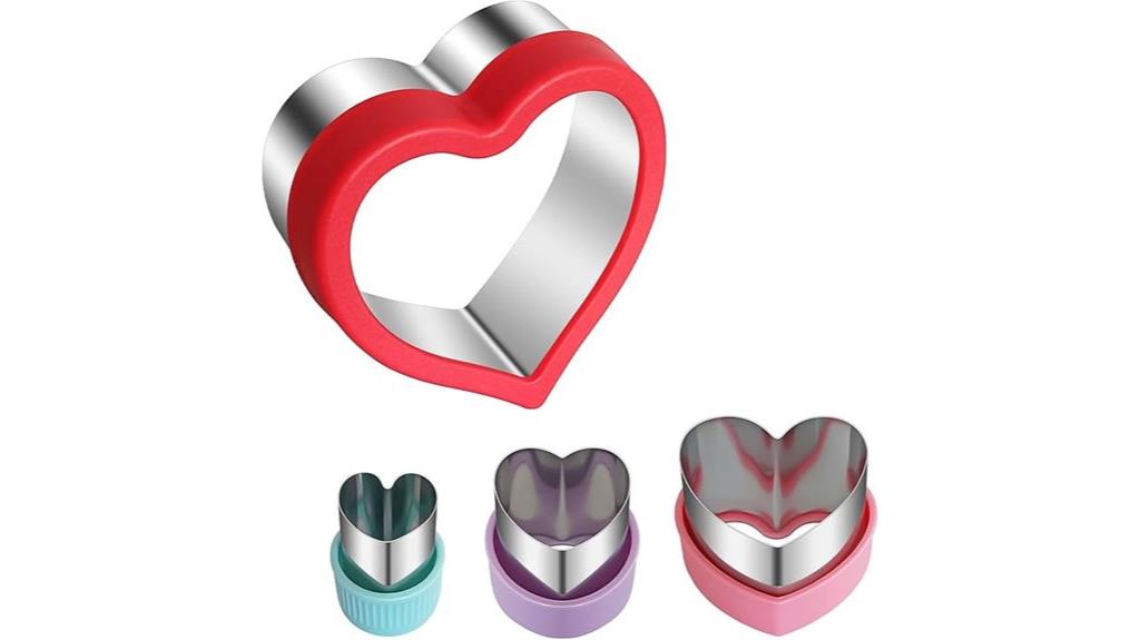 heart shaped cookie cutter set