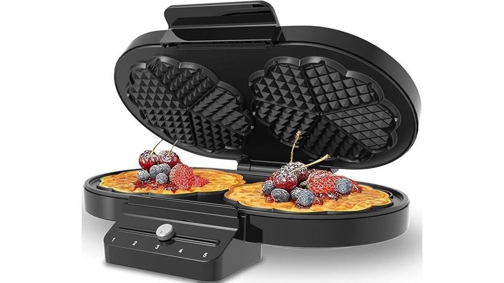 heart shaped waffle maker