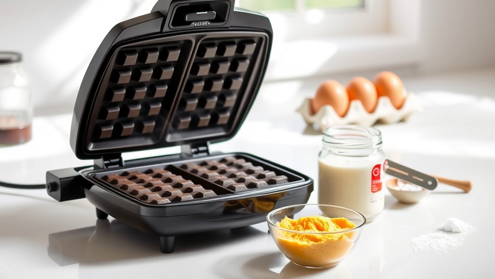 heat up waffle iron