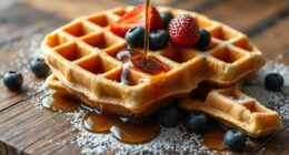 history of waffle creation