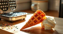 homemade waffle cone recipe