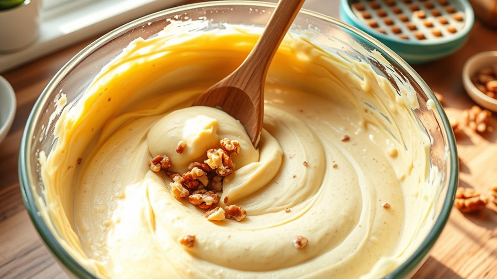incorporate chopped walnuts