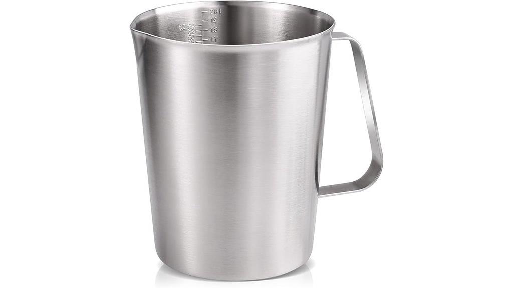 large stainless measuring cup