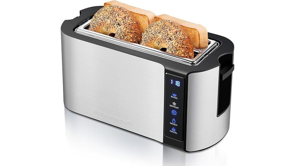 long slot 4 slice toaster