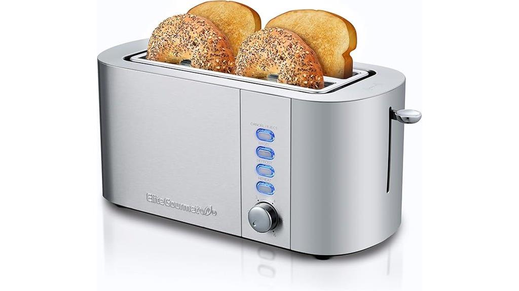 long slot four slice toaster
