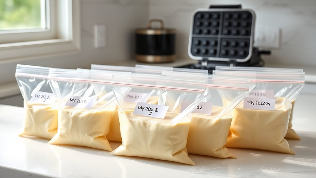 long term waffle batter storage
