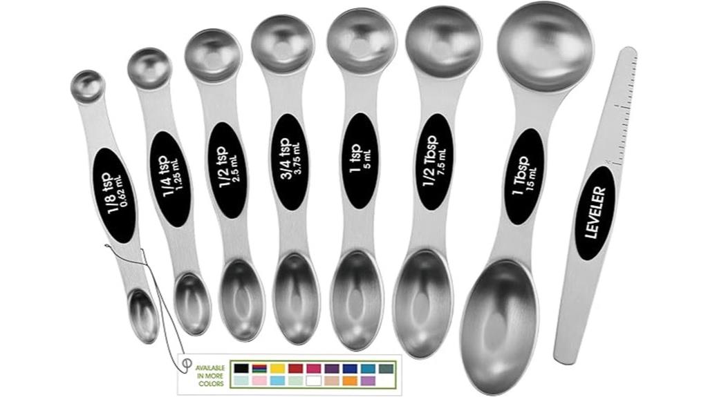 magnetic stainless steel spoons