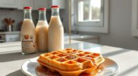 milk replacement in waffles